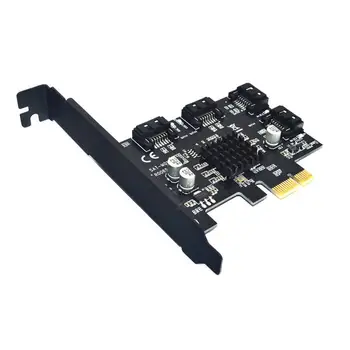PCI-E pentru SATA3.0 Controller Card de Expansiune 4 Port 6G Riser Card de Expansiune IPFS Hard Disk Card Miniere 88SE9215 Profesionale