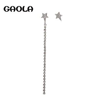 GAOLA Lung Stea la Modă AAA zircon Cercel de Argint de Culoare Legăna Cercei Bijuterii de Lux pentru Femei GLE6822Y