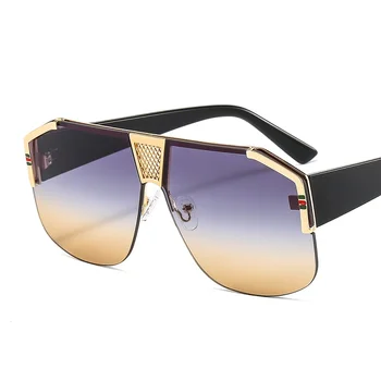 2021 Nou Scut Degradeuri ochelari de Soare Barbati Femei Tendință de Moda de Lux de Culoare Lentila Cadru PC Brand Designer de Ochelari de Soare