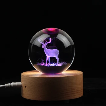 Nordic Cerb de Cristal Laser 3D Minge de Masă de Birou Living Modern Crăciun Sfere Decor Acasă Accesorii pentru Copii