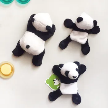 1 buc Drăguț de Pluș Moale Panda Magnet de Frigider Frigider Autocolant Desene animate Decal Cadou Suvenir Decor Acasă Accesorii de Bucatarie Nou K30