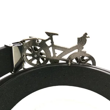 Mens Accesorii de Îmbrăcăminte Negru curea de Piele barbati cu Biciclete 3D Rotative de dolari SUA Roata Mare de curea cataramă de metal Curele pentru barbati