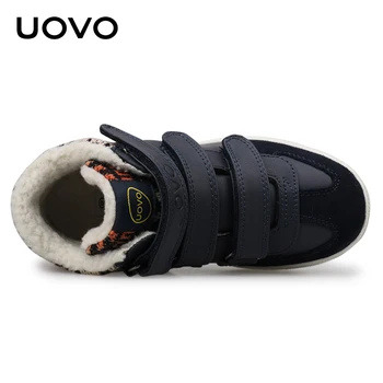 UOVO 2020 Iarna pantofi Pentru Copii de Moda Cald Sport Încălțăminte Pentru Copii, Băieți Și Fete Mari Pantofi Casual Dimensiunea #30-39