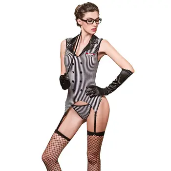 Profesoara Sexy Uniforme Costum Set Cu Toate Accesoriile Femei Lenjerie Teddy Profesor De Școală Clubwear De Lux Haine De Petrecere