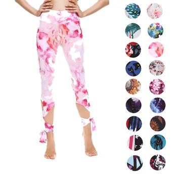 Yoga Jambiere 2020 Nou Jambiere De Funcționare Imprimate Multicolor Pantaloni De Yoga Pentru Femei Talie Mare