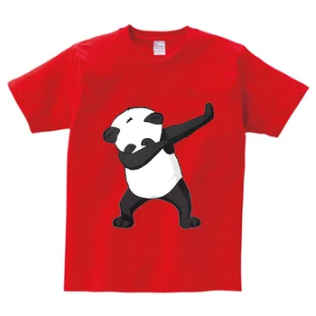 Băieți de bumbac Topuri de Vara Tee Dab Panda Dog Copii amuzant tricou Tamponare de Dans T-shirt Pentru Copii Fete Sărbători Tricou NN