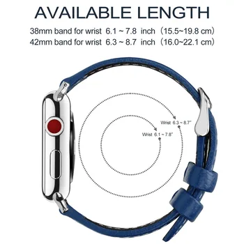 Ceas Bandă de piele pentru Apple Watch Band Seria 4 40mm, 44mm, Accesorii Inteligente Curea de Ceas pentru iWatch 40mm 44mm