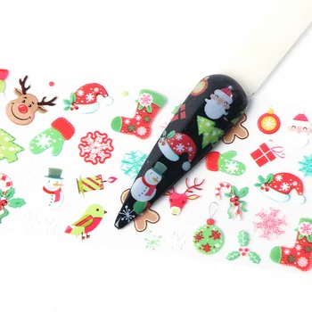 MSHARE Folie de Unghii Autocolant de Crăciun Nail Art Stickere de Decor