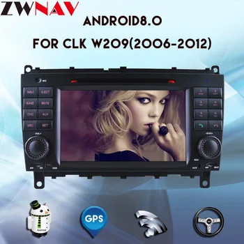 Octa culoare ocru Android 8.0 4G/Android 7.1 2 DIN DVD Auto GPS Pentru Mercedes Benz CLK W209/CLS W219 2006-2012 navigatie gps radio stereo