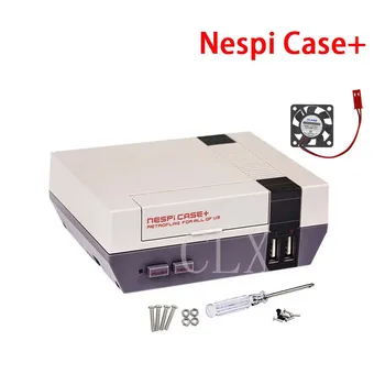 Raspberry Pi NESPi Caz+(plus) NES Retroflag Cutie + Ventilator + 16/32G SD Card + Game Pad Controller+radiator pentru Raspberry pi 3