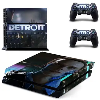 Detroit a Devenit Om PS4 Autocolante Play station 4 Pielii Decalcomanii Autocolant Pentru PlayStation 4 PS4 Consola si Controller Piei de Vinil