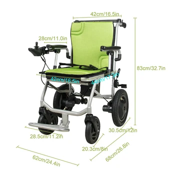 Ușor De Mobilitate Electric Portabil Pliant Putere Scaun Cu Rotile Pentru Bătrân În Vârstă Cu Handicap În Vârstă De