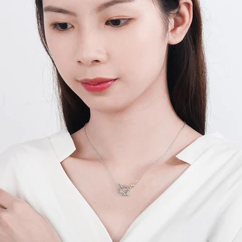 KOFSAC 2020 Moda Argint 925 Pandantiv Colier Fata de Ziua Îndrăgostiților Bijuterii Shininy Planeta Stele Colier Femei Cadou