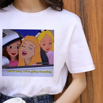 90 Estetice Harajuku Ullzang Tricouri Femei Grunge, de Epocă Kawaii T-shirt de Desene animate Amuzante Tricouri Stil coreean de Top Teuri de sex Feminin