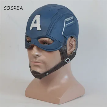 Film Captain America Costum de Război Civil Captain America Masca Cosplay Steven Rogers super-Erou Latex Casca de Halloween pentru Barbati