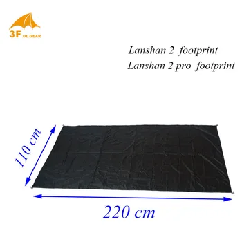 3F UL Gear LANSHAN 2 / 2 Pro Original Silnylon Amprenta 220*110 cm de Înaltă Calitate Groundsheet