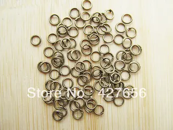 5mmx0.7mm bronz Antic Sari/Split inel,Bijuterii ,Constatările,DIY Componente,Nichel gratuit JR0003