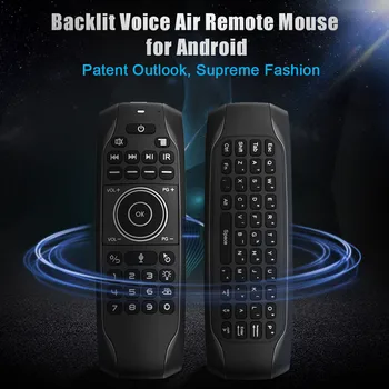 Original Backlit G7V Pro Mini Tastatura IR de Învățare 2.4 G Wireless Air Mouse Giroscop Voce de Control de la Distanță pentru Android TV BOX