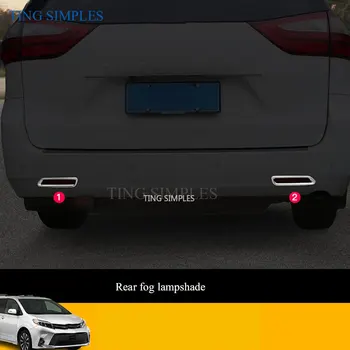 ABS CROMAT Mid-net benzi tapiterie bara fata decorative lampa de ceață modificarea accesorii speciale Pentru Toyota Sienna 2018 2019 2020