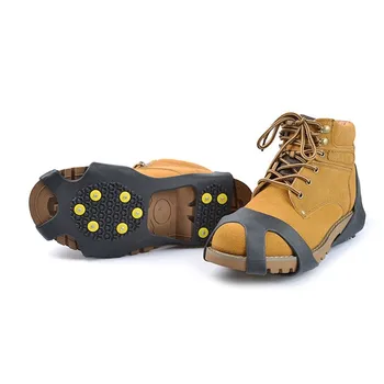 10-STUD Anti-Alunecare Pantofi de Zăpadă tălpi piroane pe pantofi Crampon Clești Rock de Pescuit de GHEAȚĂ alpinism Drumeții Alunecare Pantofi Cove