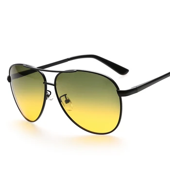 LONSY Mens Noi Polarizate de Conducere de Noapte ochelari de Soare Brand Galben Lentile de Conducere de Noapte Ochelari Ochelari Reduce efectul de Orbire