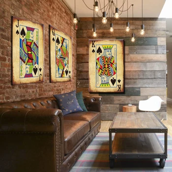 Cărți de Poker Tablouri Canvas Wall Art Decor Acasă de jocuri de Noroc Poker Imagini HD Printuri Club, Casino, bar, restaurant Decor Postere