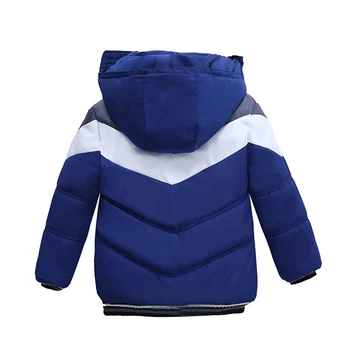 Jacheta pentru copii de iarnă, haine de bumbac, strat băiat cu glugă groasă îmbrăcăminte exterioară cald 2020 vânzare fierbinte 2-5 ani copii haine de calitate