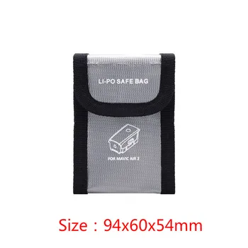 94x60x54mm Lipo Baterie Portabil de Incendiu Explozie-dovada Sac de Siguranță Rezistent la Foc pentru Yu 2 / Yu AIR 2 universal de acumulator
