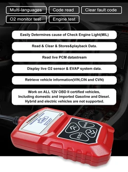2020 Complet funcția de Cititor de coduri Auto Scanner KW309 OBD2 de Diagnosticare Auto Scanner de Gaze Diesel Analizor de Scanner de coduri de Scule Auto