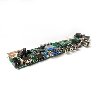 Pentru LP171WX2 (A4)(K1)/(A4)(K2)/(A4)(K3)/(A4)(K5) 1CCFL 3663 digital USB+AV LVDS 30-Pin DVB-T2 1440*900 controler de bord kit