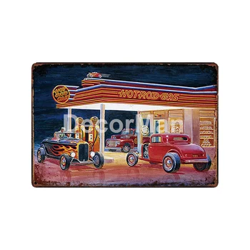 [ DecorMan ] Sinclair Texaco stație de Benzină ulei de Motor Metal Picturi Bar Publice Tin Semn Decor LT-1854
