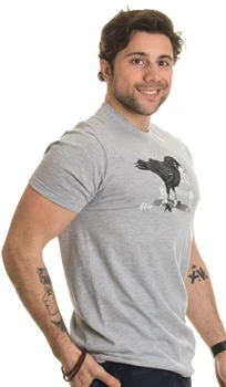 Cioara Mănâncă Stick De Familie Amuzant Negru Umor Sarcastic Sarcasm Comedie T-Shirt Mens