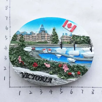 Canada Vancouver Totemuri Magnet De Frigider Toronto Victoria Suveniruri Turistice Casa De Decorare Rășină Frigider Autocolante Magnetice