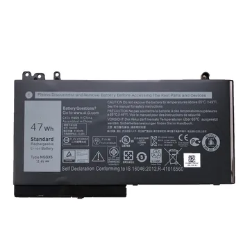11.4 V 47wh NGGX5 NOU Original NGGX5 Baterie Laptop Pentru DELL Latitude E5270 E5470 M3510 E5570 E5550 RDRH9