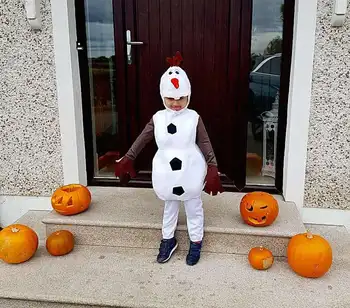 Luxul confortabil de pluș drăguț copil Olaf costum de Halloween pentru copii copilul favorit film de desene animate om de zăpadă haine de petrecere