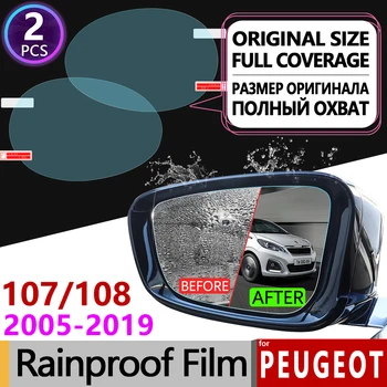 Pentru Peugeot 107 2005-Peugeot 108-2019 Acoperire Completă Anti Ceață Film Oglinda Retrovizoare Impermeabil, Anti-Ceață Filme Accesorii