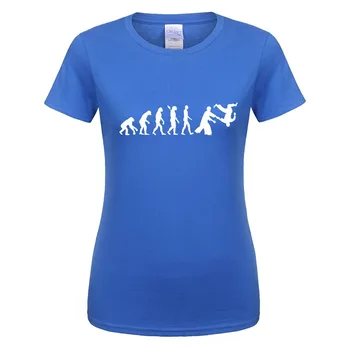Evoluția de Aikido Tricou de Vara cu Maneci Scurte Femei Amuzant Rece de Imprimat Tricouri de Bumbac pentru Femei T-shirt Îmbrăcăminte de sex Feminin OT-006