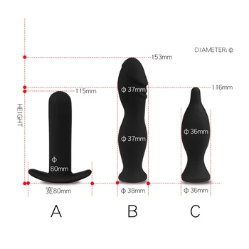 Omysky Pompa de Aer Anal Plug jucarii Sexuale pentru Barbati Femei 3 Forme Gonflabile Vibrator SM Adult Sex Produsele Silicon Glonț Fundul orificiului