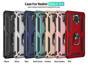Inel de Caz Pentru Xiaomi Redmi Note 9 8 7 K20 K30 Pro Max Magnetic rezistent la Șocuri Armura Kickstand Caz Pentru Redmi Notă 8T 9 7A 8A 9A 9C