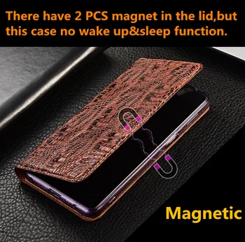 Crocodil gheara din piele husa de telefon slot pentru card de suport pentru Xiaomi Mi MAX 3/Xiaomi Mi MAX 2 magnetic flip cover coque capa