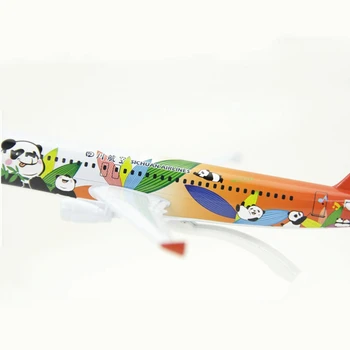 16CM China Sichuan Airlines Airbus A320 Panda de Metal de Aeronave model de Avion de model de Avion Jucării cu roți de Colectie cadou