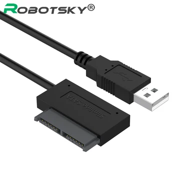USB 3.0 pentru Mini Sata II 7+6 13Pin Adaptor Cablu Convertor pentru Laptop, CD-uri DVD-ROM Slimline cu Mașina