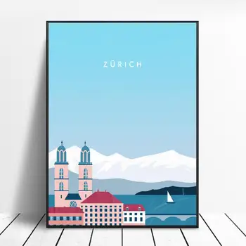 Zurich Panza De Călătorie Printuri Acasa Arta De Perete Decor Pictura