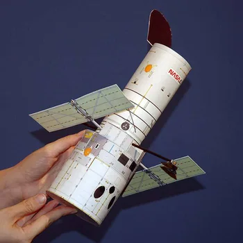 1:48 Telescopul Spațial Hubble 3D Model din Hârtie DIY Student Știință Puzzle Manuale Virtuale 3D Modelul de Aviație