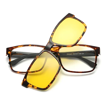 Piața Polarizat ochelari de Soare pentru Bărbați Și Femei TR90 Clip Magnetic Optice Ochelari baza de Prescriptie medicala Ochelari Cadru UV400