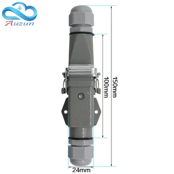 Heavy-duty conector 5 (4+ 1) 10A 250V ha-005-5 este Orizontale comune șurub picior conexiune