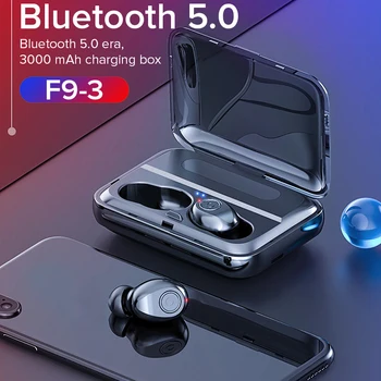 VAORLO Bluetooth 5.0 TWS Căști Mini 5D Stereo Adevărat Pavilioane Wireless Binaurale Apel Handsfree Impermeabil Power Bank Titular