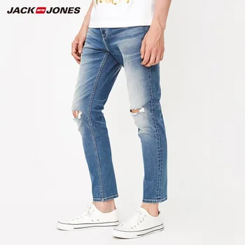 JackJones Barbati Skinny Rupti Blugi în Dificultate Bărbați Denim Pantaloni streetwear 218332573