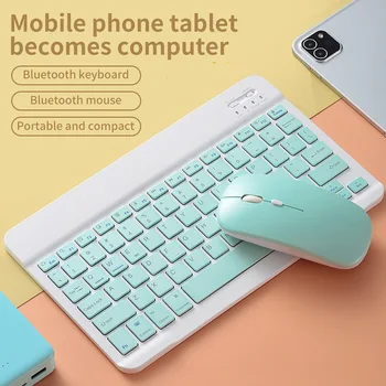 Bluetooth Wireless Keyboard Mouse-Set Portabil Ușor pentru IOS Android Tablet Telefon QJY99