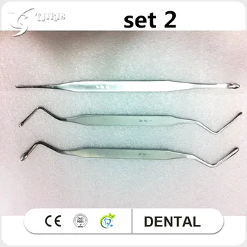 1 set Dentare Instrumente Chirurgicale Osoase Curettes Pentru Laborator Dentar